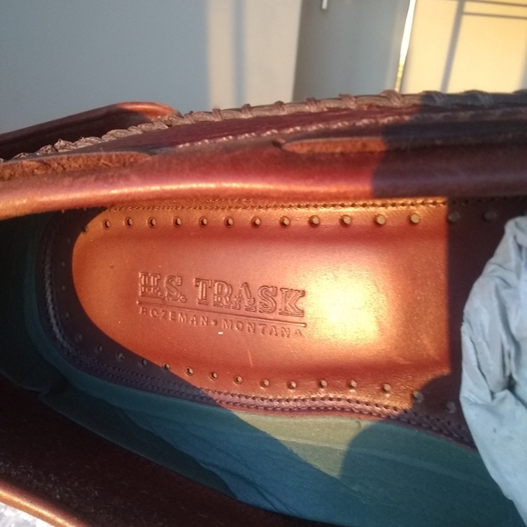 H.S.TRASK GENUINE HANDSEWN SLIP-ONS - SIZE 11 M - Picture 10 of 16